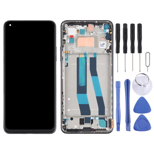 Original LCD Screen for Xiaomi Mi 11 Lite 4G/11 Lite 5G NE M2101K9AG M2101K9AI Digitizer Full Assembly with Frame(Black) - LCD Screen by buy2fix | Online Shopping UK | buy2fix