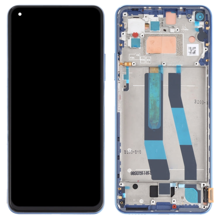 Original LCD Screen for Xiaomi Mi 11 Lite 4G/11 Lite 5G NE M2101K9AG M2101K9AIDigitizer Full Assembly with Frame (Blue) - LCD Screen by buy2fix | Online Shopping UK | buy2fix