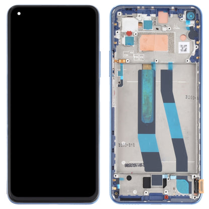 Original LCD Screen for Xiaomi Mi 11 Lite 4G/11 Lite 5G NE M2101K9AG M2101K9AIDigitizer Full Assembly with Frame (Blue) - LCD Screen by buy2fix | Online Shopping UK | buy2fix
