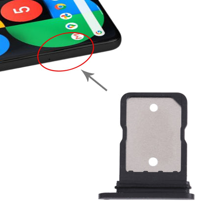 SIM Card Tray for Google Pixel 5 (Black) - Card Tray by buy2fix | Online Shopping UK | buy2fix