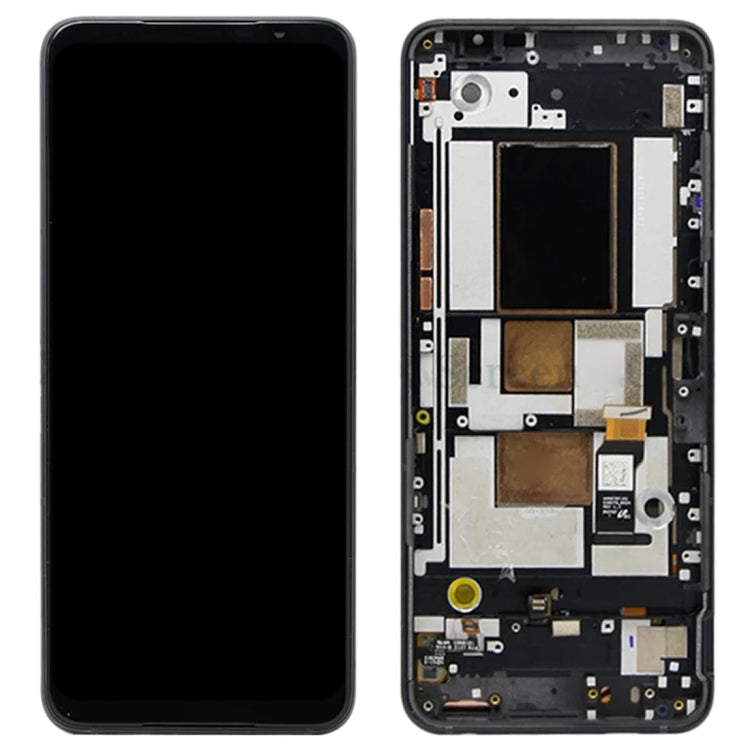 Original AMOLED LCD Screen for Asus ROG Phone 5 ZS673KS 1B048IN I005DB I005DA Digitizer Full Assembly with Frame（Black) - LCD Screen by buy2fix | Online Shopping UK | buy2fix