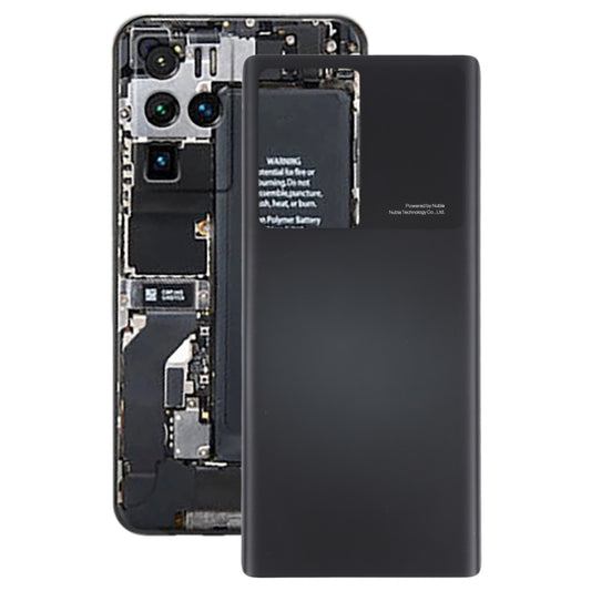 Glass Battery Back Cover for ZTE Nubia Z30 Pro(Black) - For ZTE by buy2fix | Online Shopping UK | buy2fix