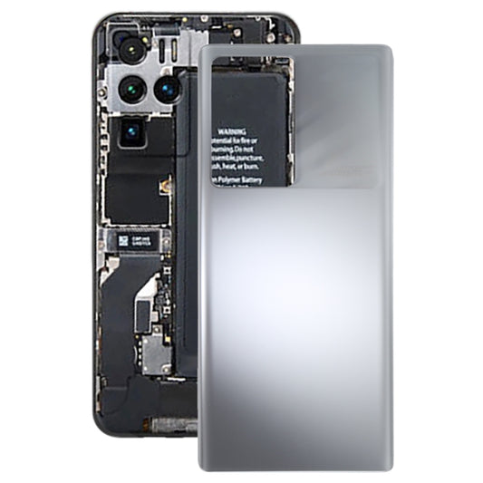 Glass Battery Back Cover for ZTE Nubia Z30 Pro(Silver) - For ZTE by buy2fix | Online Shopping UK | buy2fix