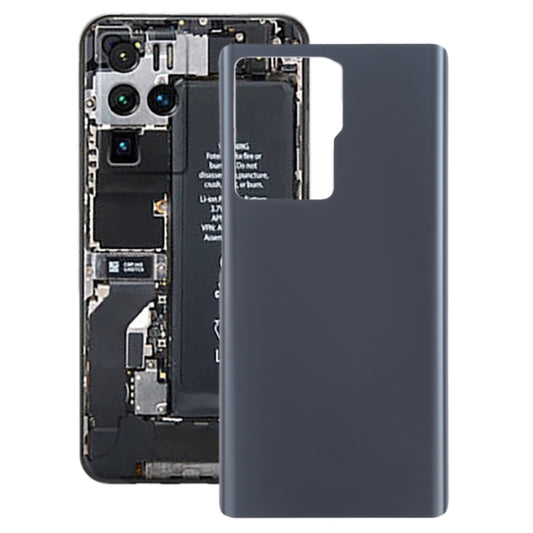 Glass Battery Back Cover for ZTE Axon 30 Ultra 5G(Black) - For ZTE by buy2fix | Online Shopping UK | buy2fix