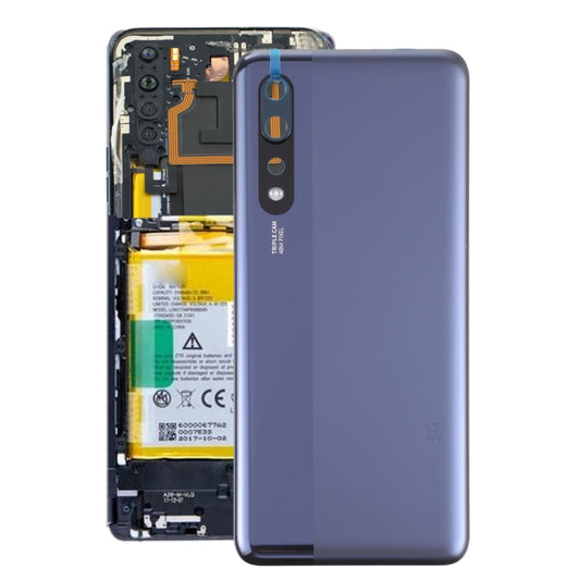 Glass Battery Back Cover for ZTE Axon 10s Pro 5G(Blue) - For ZTE by buy2fix | Online Shopping UK | buy2fix
