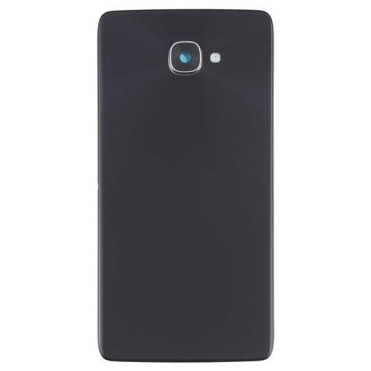 For Alcatel One Touch Idol 4s OT6070 6070K 6070Y 6070 Glass Battery Back Cover  (Black) - Back Cover by buy2fix | Online Shopping UK | buy2fix