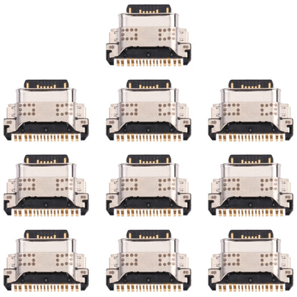 For vivo X60 / X60t V2045 V2046A V2085A 10pcs Charging Port Connector - Single Tail Connector by buy2fix | Online Shopping UK | buy2fix