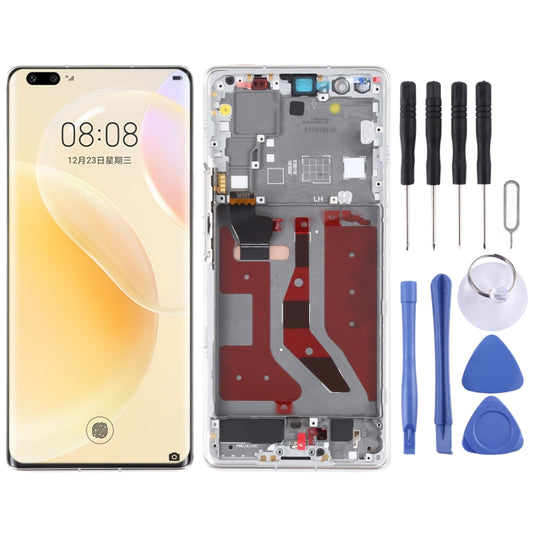 LCD Screen and Digitizer Full Assembly With Frame for Huawei Nova 8 Pro 5G(Silver) - LCD Screen by buy2fix | Online Shopping UK | buy2fix