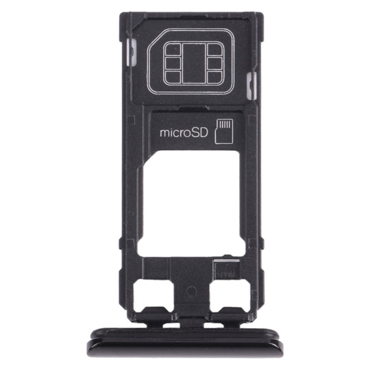 SIM-Kartenfach + Micro-SD-Kartenfach für Sony Xperia 1 / Xperia XZ4 (Schwarz)