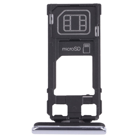 SIM Card Tray + Micro SD Card Tray for Sony Xperia 1 / Xperia XZ4 (Grey) - Card Tray by buy2fix | Online Shopping UK | buy2fix