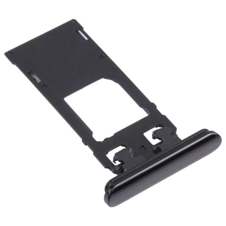 SIM Card Tray + Micro SD Card Tray for Sony Xperia 5 (Black) - Card Tray by buy2fix | Online Shopping UK | buy2fix