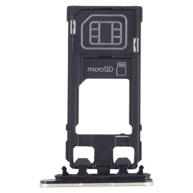 SIM Card Tray + Micro SD Card Tray for Sony Xperia X Performance (Gold) - Card Tray by buy2fix | Online Shopping UK | buy2fix