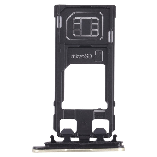 SIM Card Tray + Micro SD Card Tray for Sony Xperia X Performance (Gold) - Card Tray by buy2fix | Online Shopping UK | buy2fix