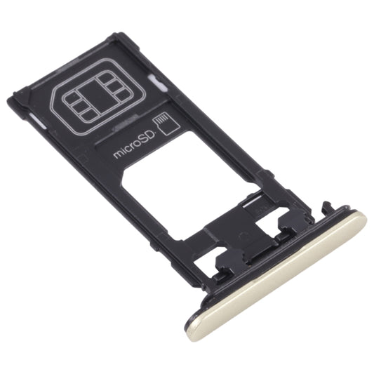 SIM Card Tray + Micro SD Card Tray for Sony Xperia X Performance (Gold) - Card Tray by buy2fix | Online Shopping UK | buy2fix