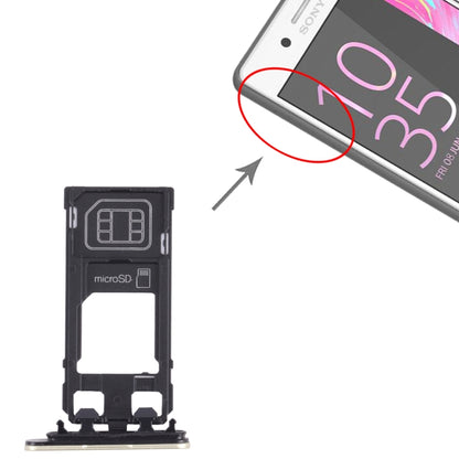 SIM Card Tray + Micro SD Card Tray for Sony Xperia X Performance (Gold) - Card Tray by buy2fix | Online Shopping UK | buy2fix