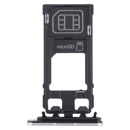 SIM Card Tray + Micro SD Card Tray for Sony Xperia X Performance (Silver) - Card Tray by buy2fix | Online Shopping UK | buy2fix