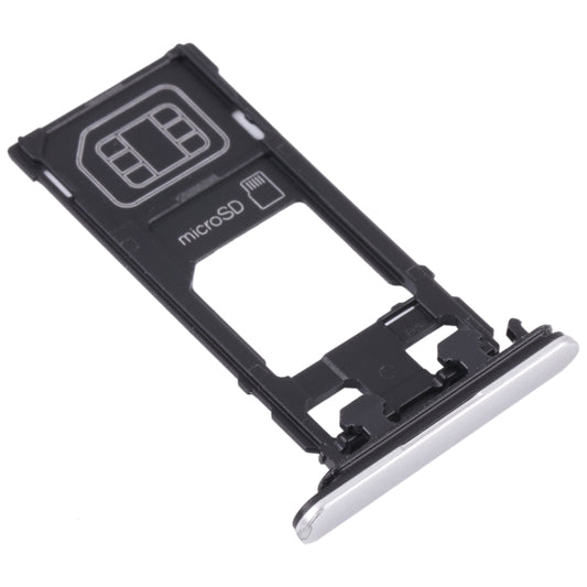 SIM Card Tray + Micro SD Card Tray for Sony Xperia X Performance (Silver) - Card Tray by buy2fix | Online Shopping UK | buy2fix