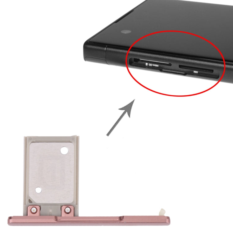 SIM Card Tray for Sony Xperia XA1 Ultra / Xperia XA1(Pink) - Card Tray by buy2fix | Online Shopping UK | buy2fix