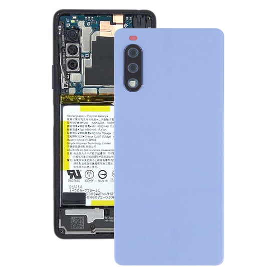 For Sony Xperia 10 III Battery Back Cover (Purple) - Back Cover by buy2fix | Online Shopping UK | buy2fix