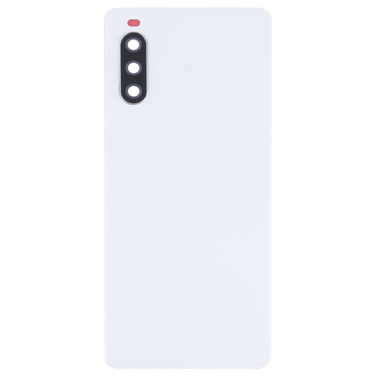 For Sony Xperia 10 III Battery Back Cover (White) - Back Cover by buy2fix | Online Shopping UK | buy2fix