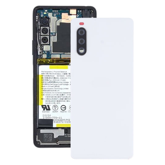 For Sony Xperia 10 III Battery Back Cover (White) - Back Cover by buy2fix | Online Shopping UK | buy2fix