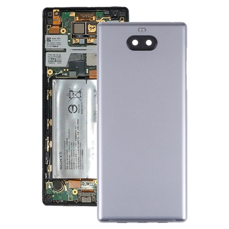 Battery Back Cover for Sony Xperia 10 Plus(Grey) - Back Cover by buy2fix | Online Shopping UK | buy2fix