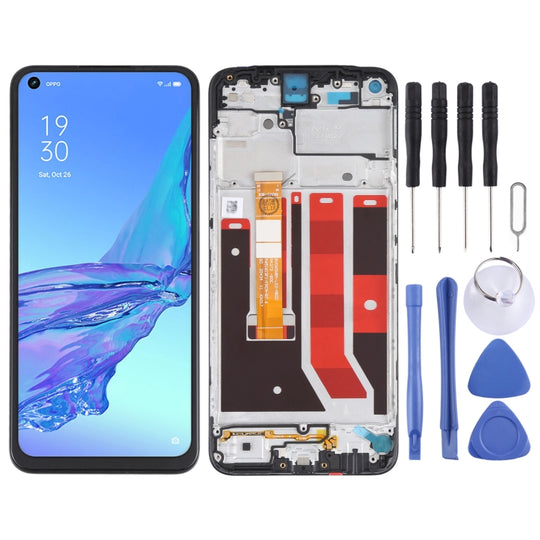 Original LCD Screen and Digitizer Full Assembly With Frame for OPPO A53 4G CPH2127 CPH2131