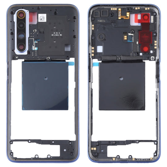 For Realme X50 5G China RMX2051, RMX2025 / Realme X50m 5G Original Middle Frame Bezel Plate(Baby Blue)
