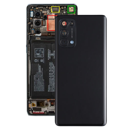 For OPPO Reno5 Pro 5G PDSM00, PDST00, CPH2201 Original Battery Back Cover (Black) - Back Cover by buy2fix | Online Shopping UK | buy2fix