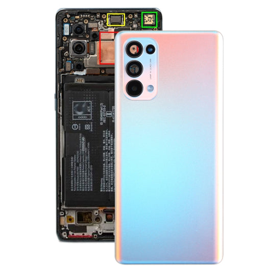 For OPPO Reno5 Pro 5G PDSM00, PDST00, CPH2201 Original Battery Back Cover (Orange) - Back Cover by buy2fix | Online Shopping UK | buy2fix