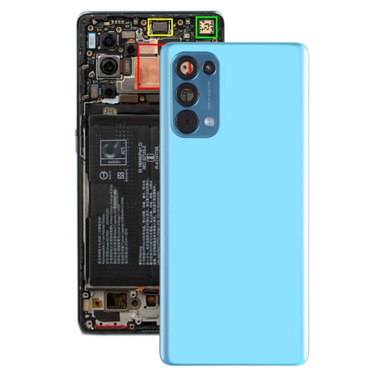For OPPO Reno5 Pro 5G PDSM00, PDST00, CPH2201 Original Battery Back Cover (Blue) - Back Cover by buy2fix | Online Shopping UK | buy2fix
