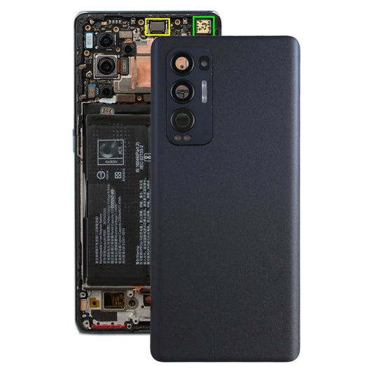 For OPPO Reno5 Pro+ 5G / Find X3 Neo CPH2207, PDRM00, PDRT00 Original Battery Back Cover (Black) - Back Cover by buy2fix | Online Shopping UK | buy2fix