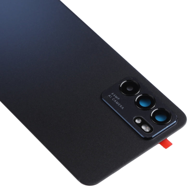 For OPPO Reno6 5G PEQM00, CPH2251 Original Battery Back Cover (Black) - Back Cover by buy2fix | Online Shopping UK | buy2fix