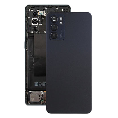 For OPPO Reno6 5G PEQM00, CPH2251 Original Battery Back Cover (Black) - Back Cover by buy2fix | Online Shopping UK | buy2fix
