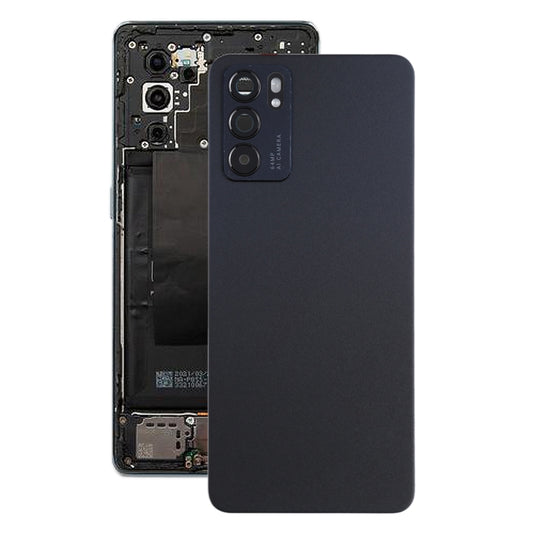 For OPPO Reno6 5G PEQM00, CPH2251 Original Battery Back Cover (Black) - Back Cover by buy2fix | Online Shopping UK | buy2fix