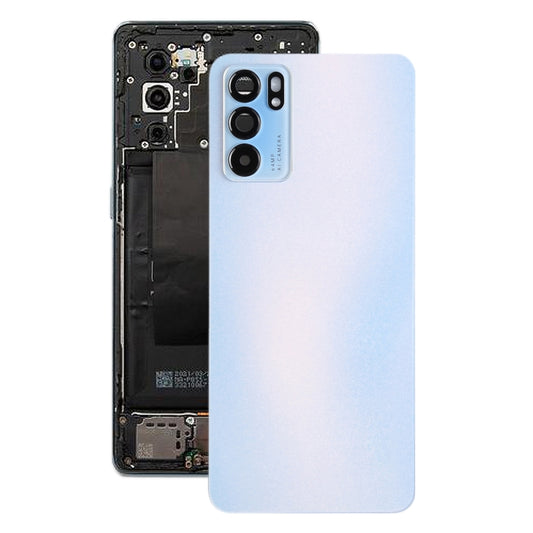 For OPPO Reno6 5G PEQM00, CPH2251 Original Battery Back Cover (Blue) - Back Cover by buy2fix | Online Shopping UK | buy2fix