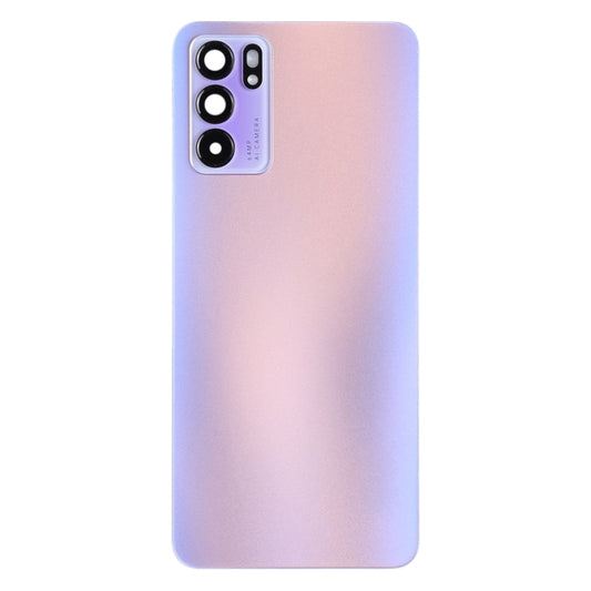 For OPPO Reno6 5G PEQM00, CPH2251 Original Battery Back Cover (Purple) - Back Cover by buy2fix | Online Shopping UK | buy2fix