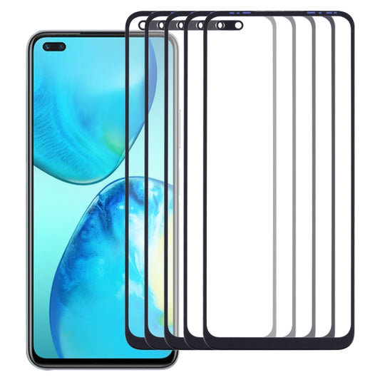 For Infinix Note 8 X692 5pcs Front Screen Outer Glass Lens - Outer Glass Lens by buy2fix | Online Shopping UK | buy2fix