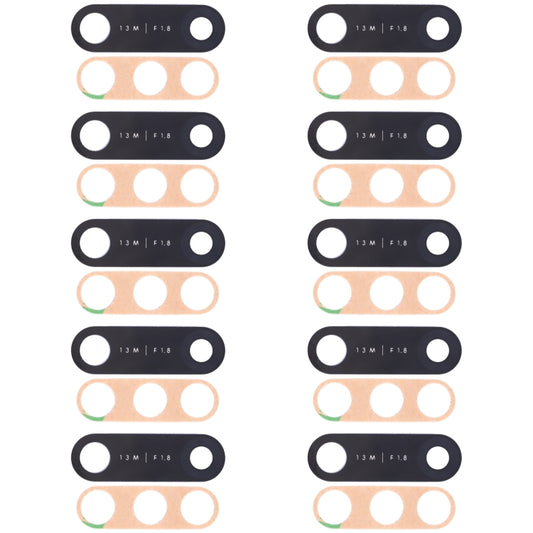 For Infinix Hot 7 X624B, X624, X652A 10pcs Back Camera Lens - Camera Parts by buy2fix | Online Shopping UK | buy2fix