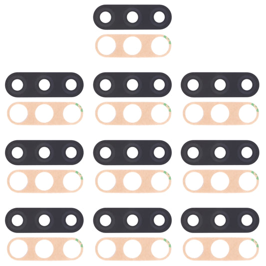 For Infinix S4 X626, X626B, X610B, X626B LTE 10pcs Back Camera Lens - Camera Parts by buy2fix | Online Shopping UK | buy2fix