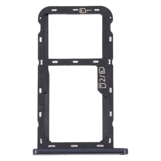 For ZTE Blade A52 SIM Card Tray + SIM Card Tray / Micro SD Card Tray (Grey) - For ZTE by buy2fix | Online Shopping UK | buy2fix