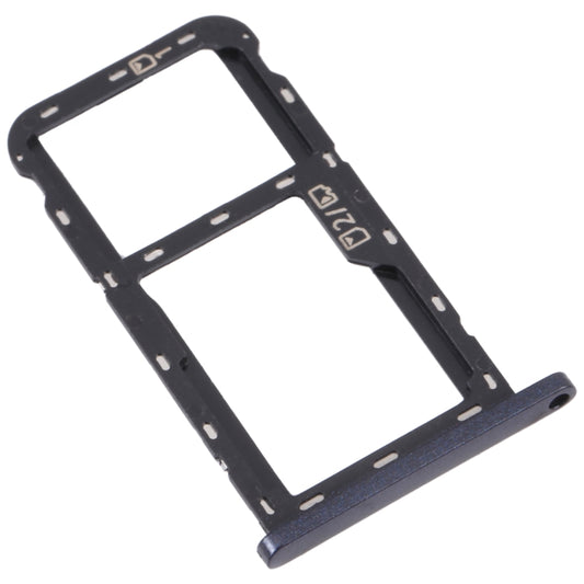 For ZTE Blade A52 SIM Card Tray + SIM Card Tray / Micro SD Card Tray (Grey) - For ZTE by buy2fix | Online Shopping UK | buy2fix