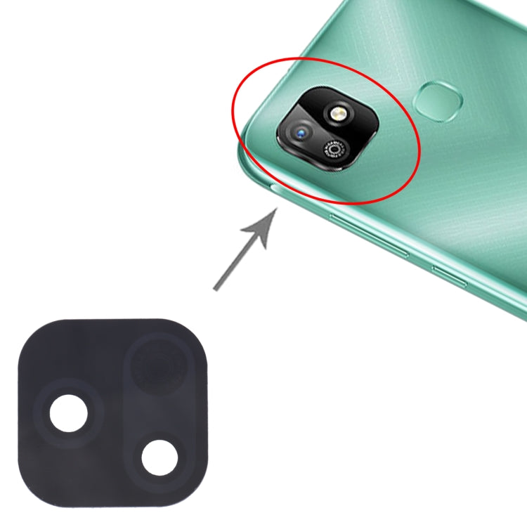 For Infinix Smart HD 2021 X612, X612B 10pcs Back Camera Lens - Camera Parts by buy2fix | Online Shopping UK | buy2fix