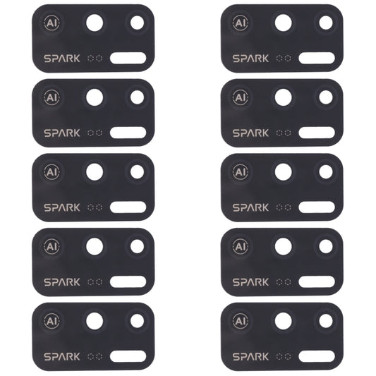 For Tecno Spark 5 Air KD6a 10pcs Back Camera Lens - Camera Parts by buy2fix | Online Shopping UK | buy2fix