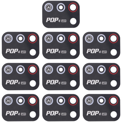 For Tecno Pop 4 Pro 10pcs Back Camera Lens - Camera Parts by buy2fix | Online Shopping UK | buy2fix