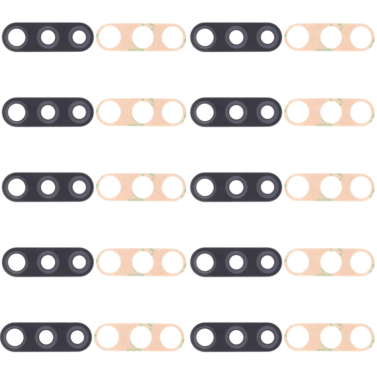 For Tecno Pouvoir 3 Plus LB8, LB8a 10pcs Back Camera Lens - Camera Parts by buy2fix | Online Shopping UK | buy2fix