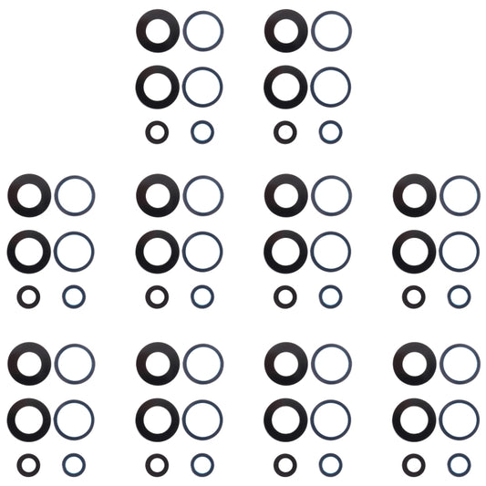 For OnePlus Nord 2 10pcs Back Camera Lens - Camera Series by buy2fix | Online Shopping UK | buy2fix