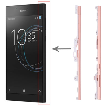 1 Pair Side Part Sidebar For Sony Xperia L1(Pink) - Frame Bezel Plate by buy2fix | Online Shopping UK | buy2fix
