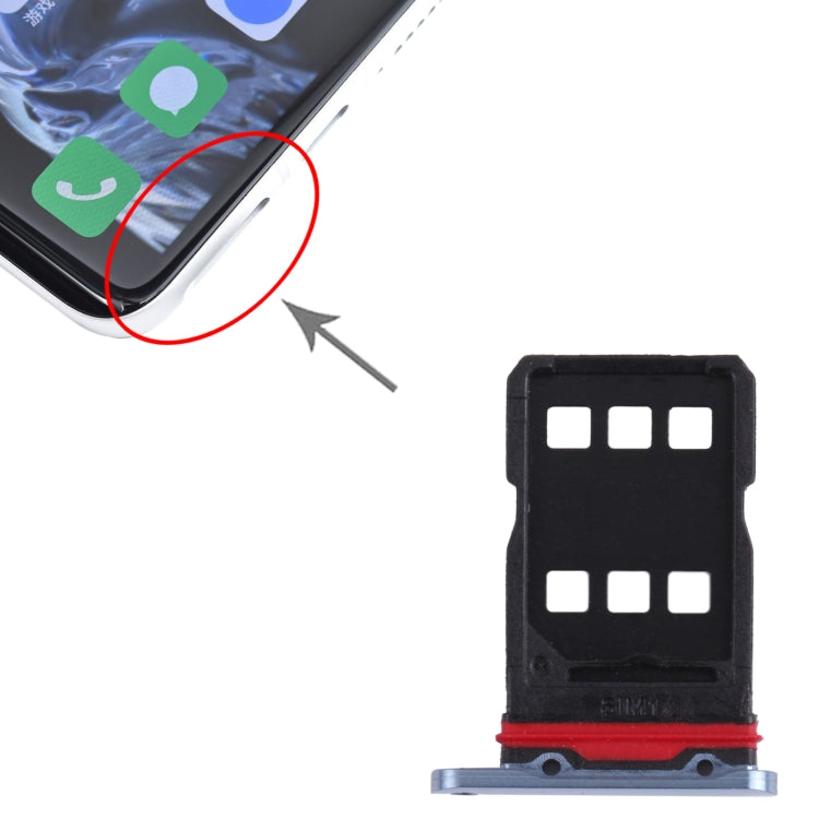 For Meizu 18 Pro SIM Card Tray + SIM Card Tray (Blue) - For Meizu by buy2fix | Online Shopping UK | buy2fix