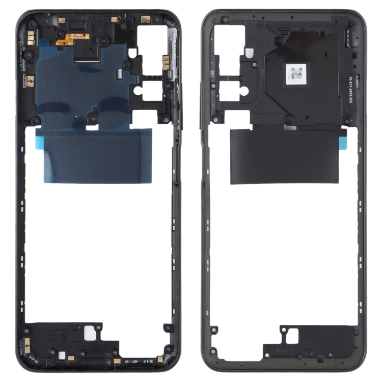 Original Middle Frame Bezel Plate for Xiaomi Redmi Note 10 5G / Redmi Note 10T 5G M2103K19G, M2103K19C(Black) by buy2fix